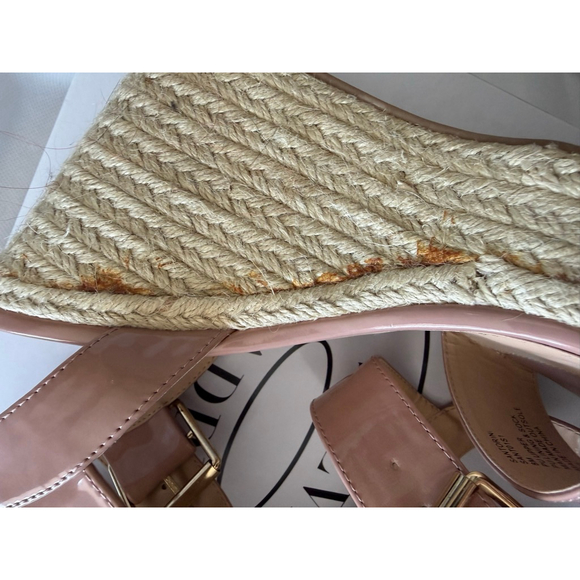 NWT Women’s STEVE MADDEN SANTORINI SANDAL DARK BLUSH PATENT size 8 - Picture 4 of 11
